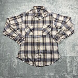 Levi's Plaid Shirt Mens L Button Up Long Sleeve Western Casual